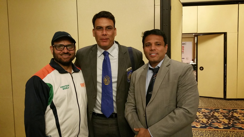 With world champion padamshree prem chand degra and general secretary ibbf my best friend in bodybuilding chetan